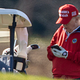 Donald Trump on the phone at Trump National Golf Club in November 2020.